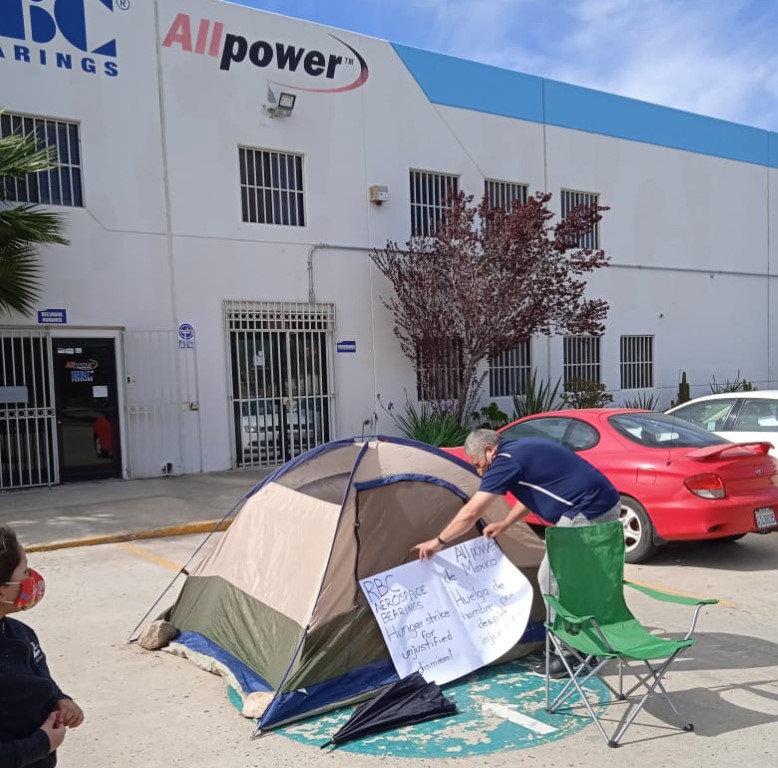 EMX-Sigue huelga de hambre en All Power en Tecate