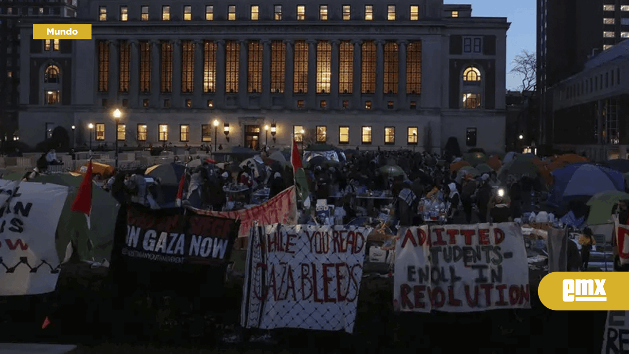 EMX-Universitarios en EU intensifican protestas a favor de Paletina; hay 13 detenidos