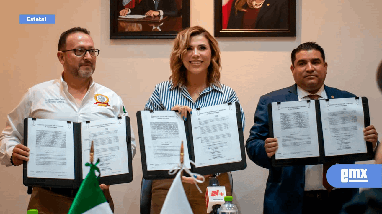 EMX-Gobernadora firma convenio con Sindicato de Burócratas