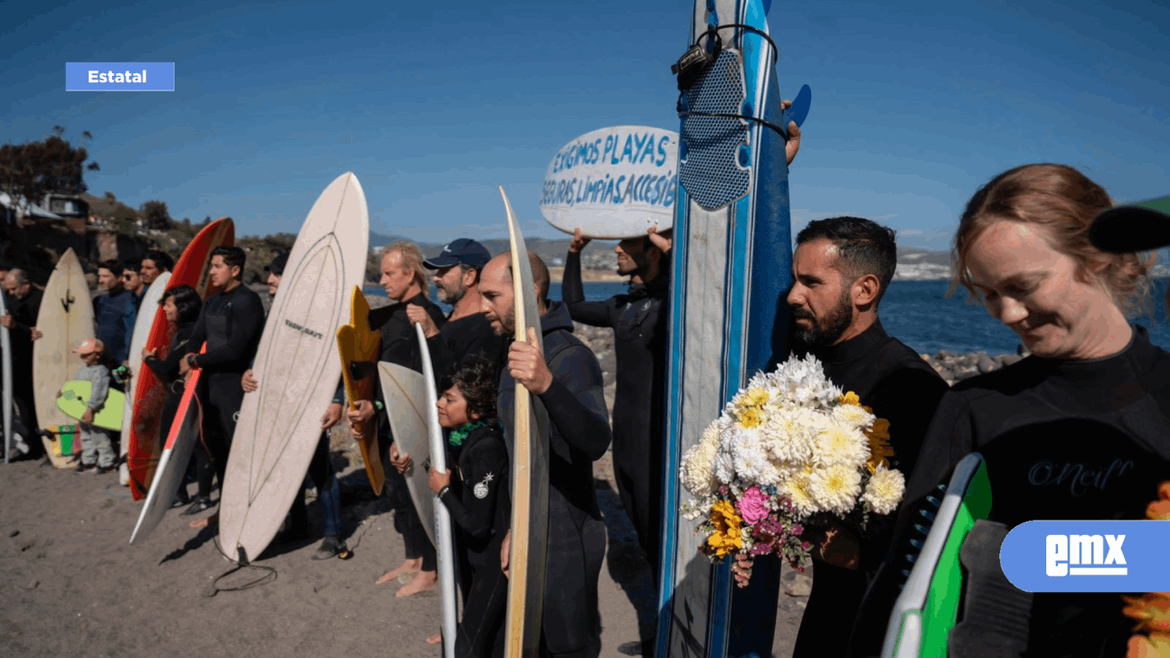 EMX-Surfistas rinden homenaje a extranjeros desaparecidos en Ensenada 