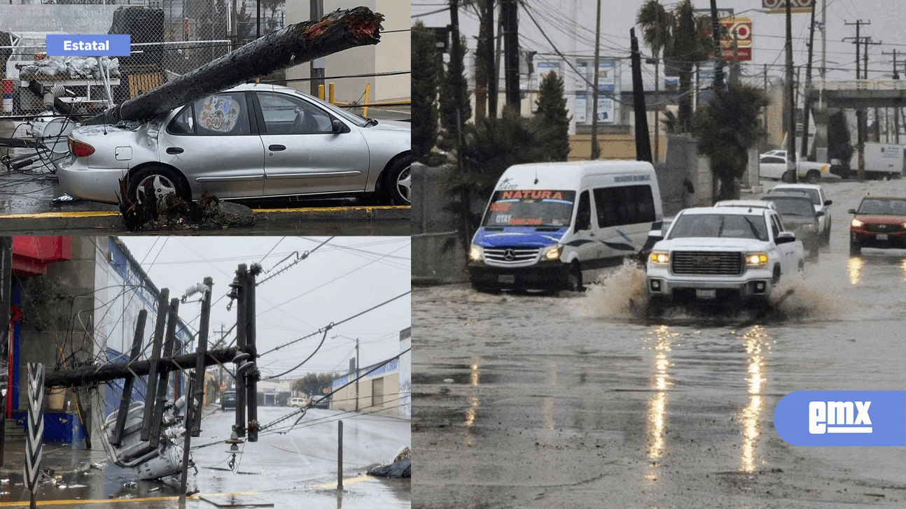 Lluvia desquicia a Tijuana; rescatan a familia por inundación - El Mexicano  - Gran Diario Regional