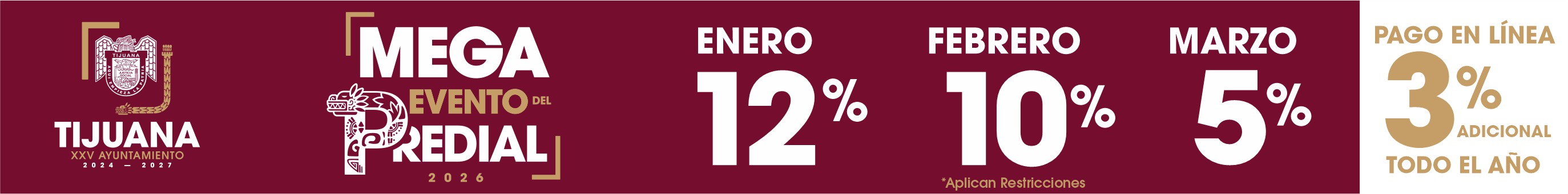 Tijuana Predial 2026 Enero