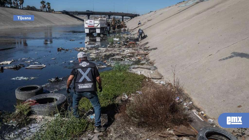 EMX-Ante-posibles-lluvias-por-“El-Niño”,-arrancan-limpieza-preventiva-del-Río-Tijuana