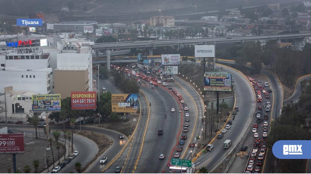 EMX-Así se encuentra el cruce vehicular en la garita de San Ysidro la mañana de este jueves 8 de octubre
