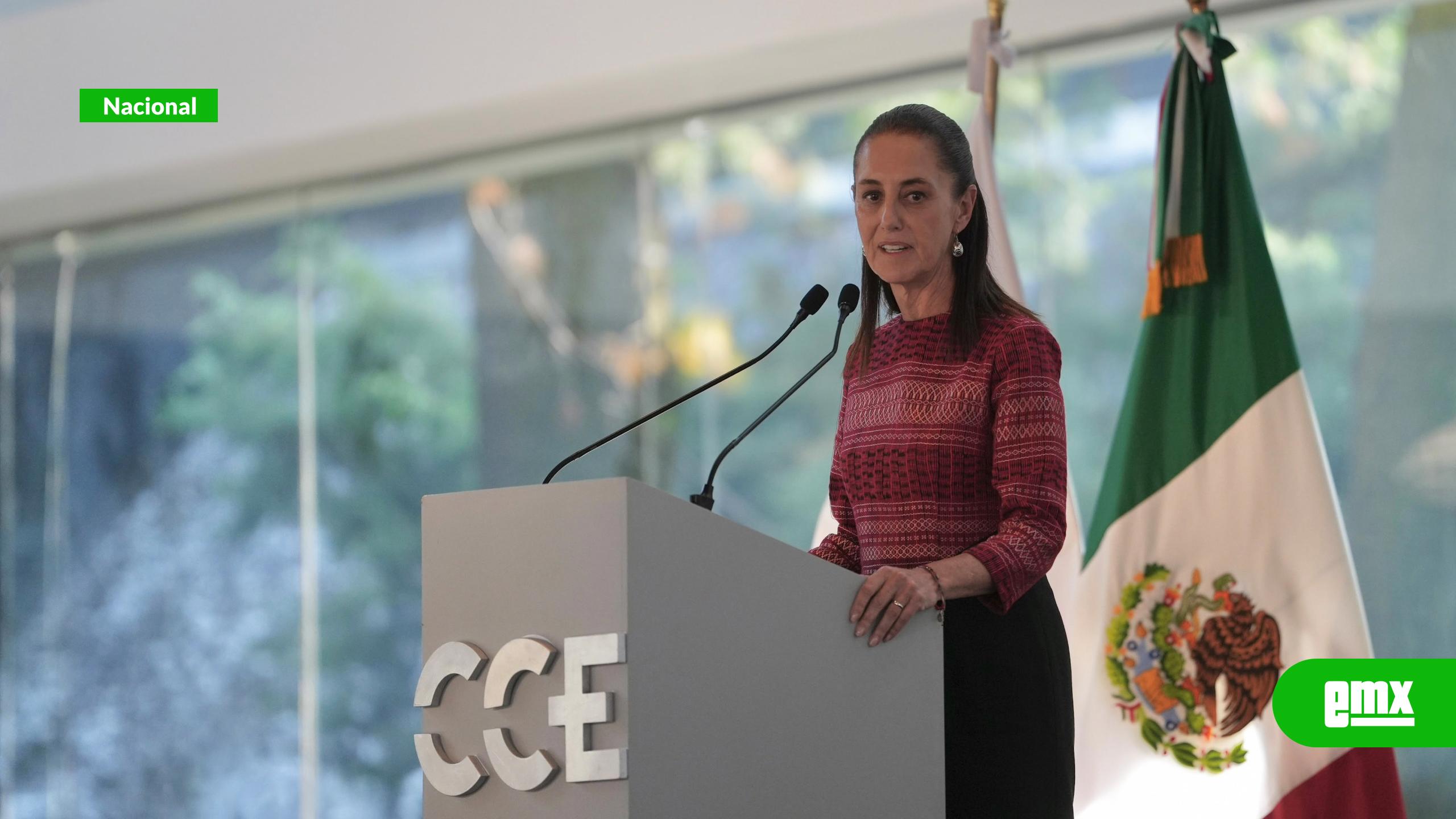 EMX-Sheinbaum propone eliminar multas y recargos del SAT para contribuyentes en 2027, durante aniversario del CCE