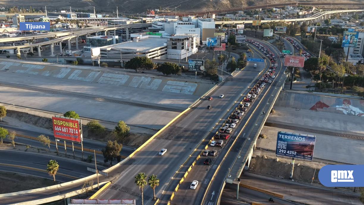 EMX-Así-se-encuentra-el-cruce-vehicular-en-la-garita-de-San-Ysidro