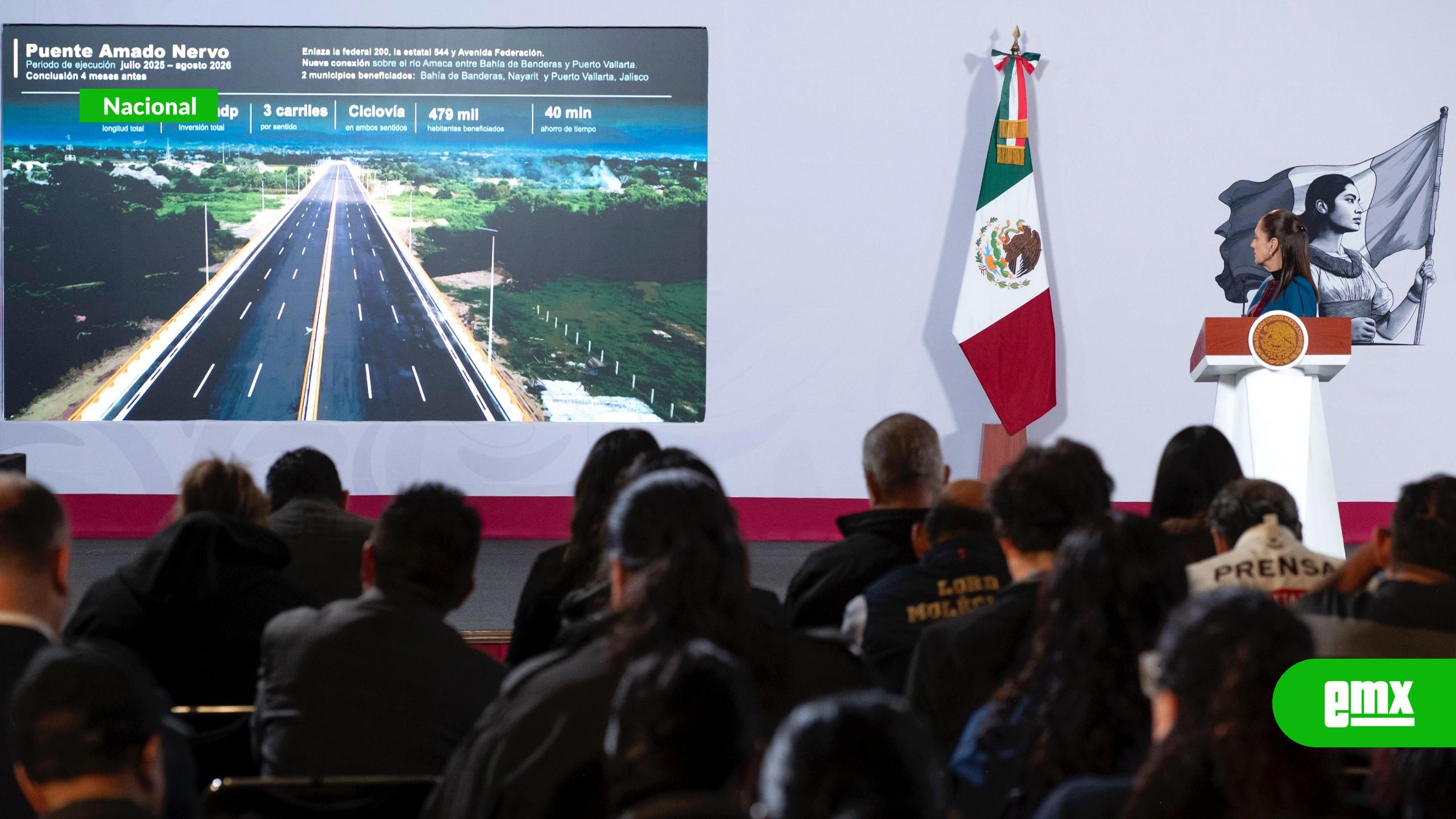 EMX-Inauguran puente Amado Nervo; conectará a Jalisco y Nayarit