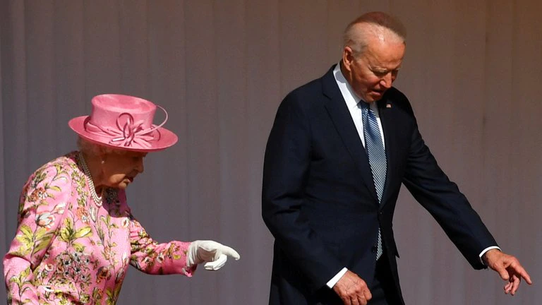 EMX-Isabel II recibió a Joe y Jill Biden en el castillo de Windsor