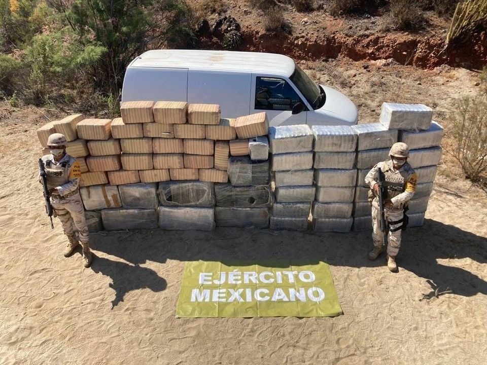 EMX-Asegura SEDENA más de media tonelada de metanfetaminas en Ensenada