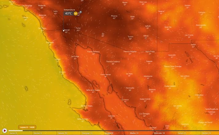 EMX-Mexicali superará los 50 grados este fin de semana