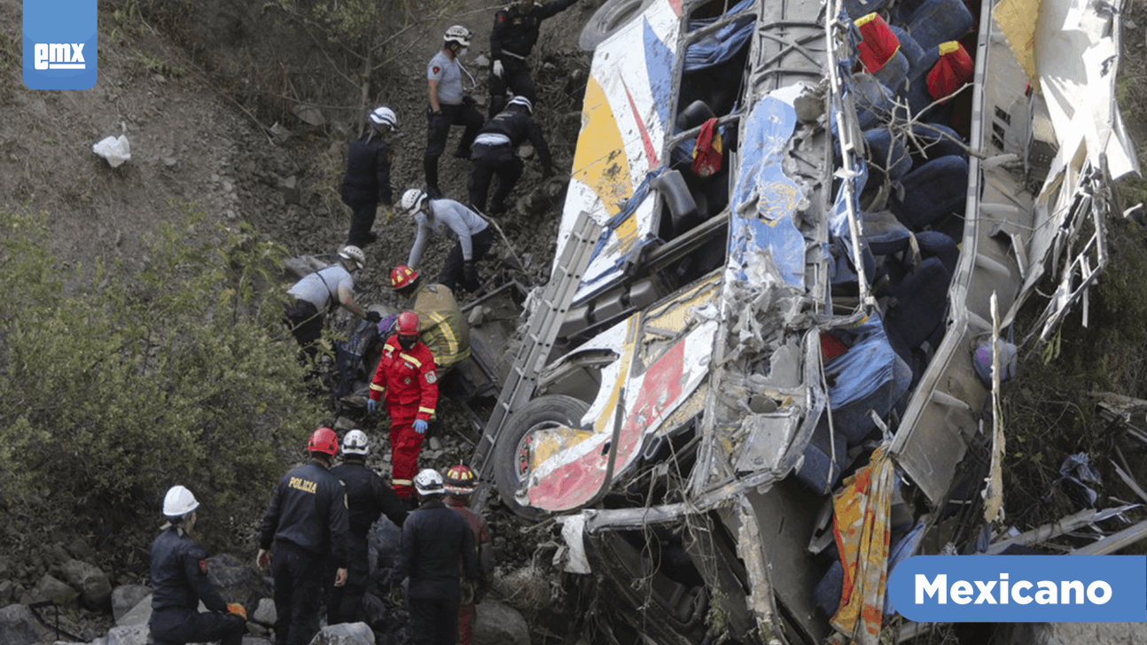 EMX-Un autobús cayó a un barranco en Perú: al menos 32 muertos y 20 heridos