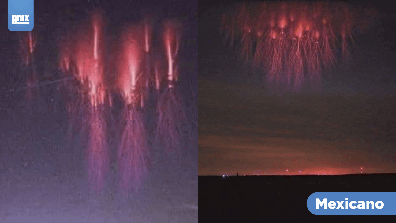 EMX-Captan extrañas luces en el cielo de Oaxaca