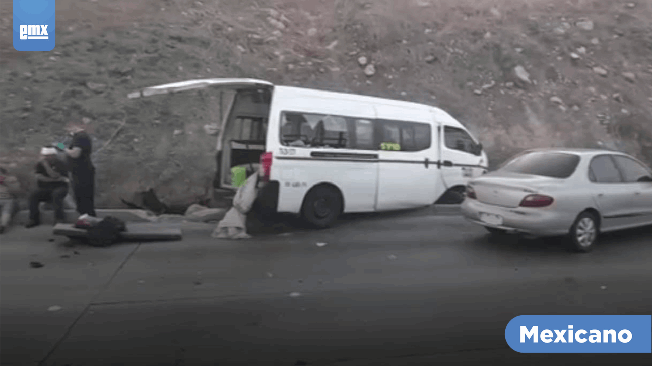 EMX-Taxista choca y deja personas lesionadas, en Tijuana