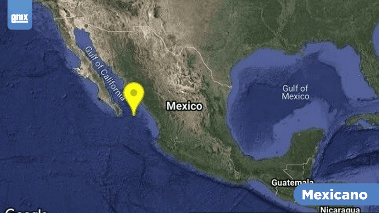 EMX-Se registran dos sismos en Baja California Sur y Sinaloa, de magnitud 5.6 y 5.2