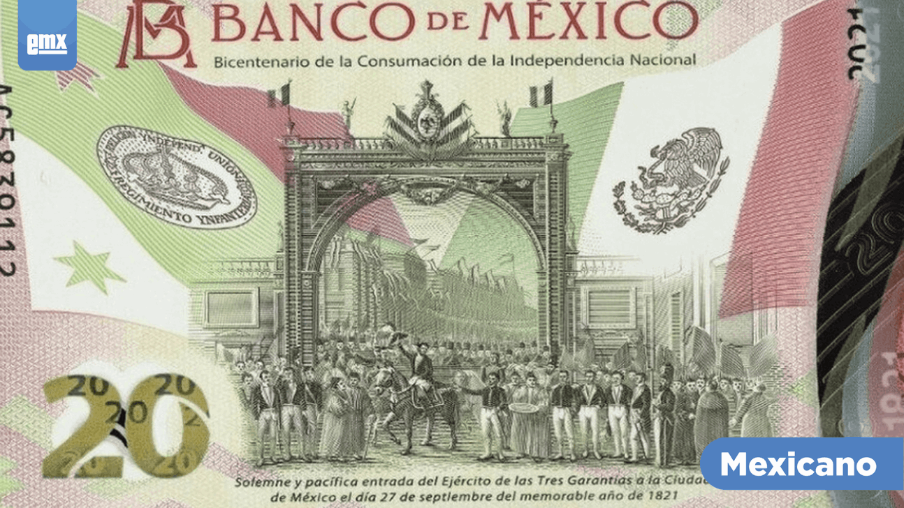 EMX-Nuevo billete de 20 pesos, comemorativo del Bicentenario de la Independencia