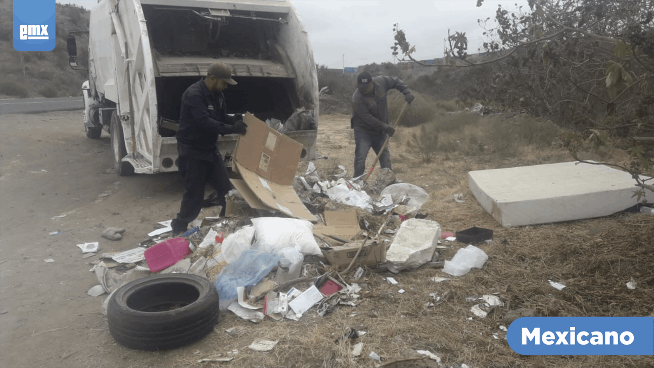 EMX-Realiza gobierno de Rosarito recolección de basura pesada