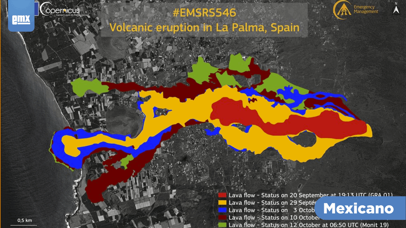 EMX-20 nuevos sismos durante erupción de volcán Cumbre Vieja