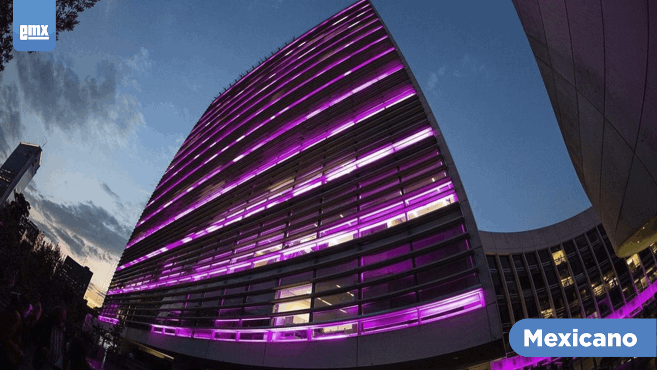EMX-Senado se ilumina de rosa en el marco del Día mundial contra el cáncer de mama