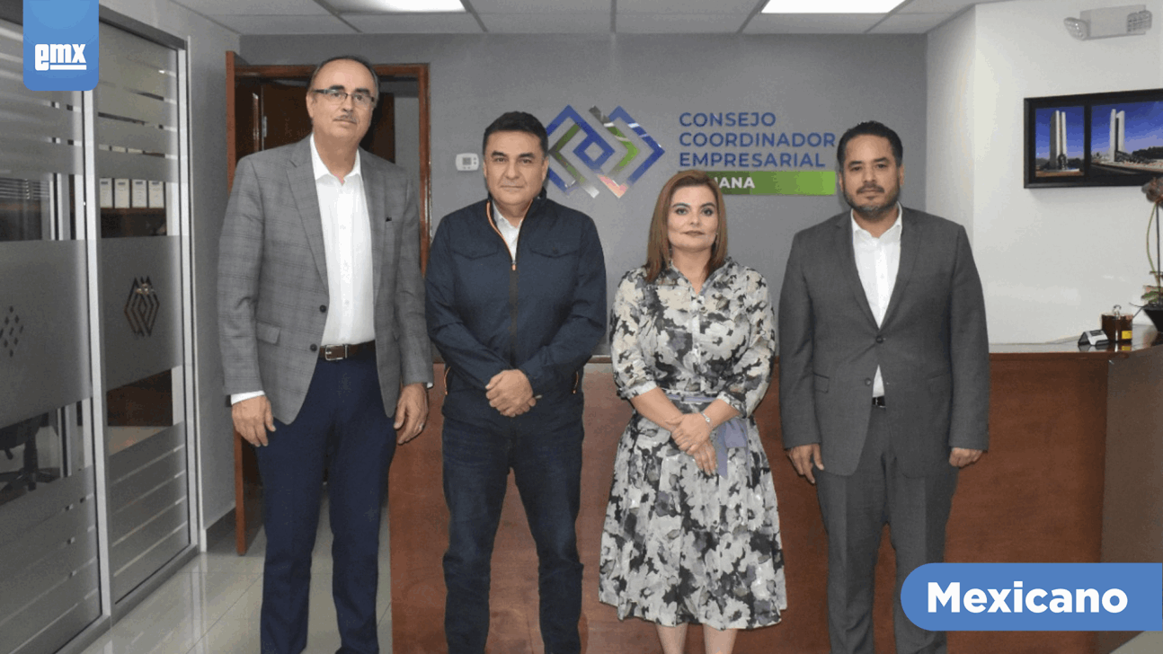 EMX-Dialoga Alejandro Ruiz Uribe con Presidentes de CCE, CANACO y CANACOPE