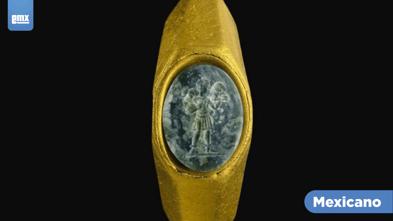 EMX-Hallan anillo de oro cristiano de la época del Imperio romano