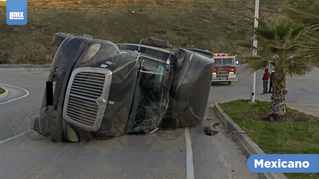 EMX-Descarriló chófer 'tráiler' de carga pesada