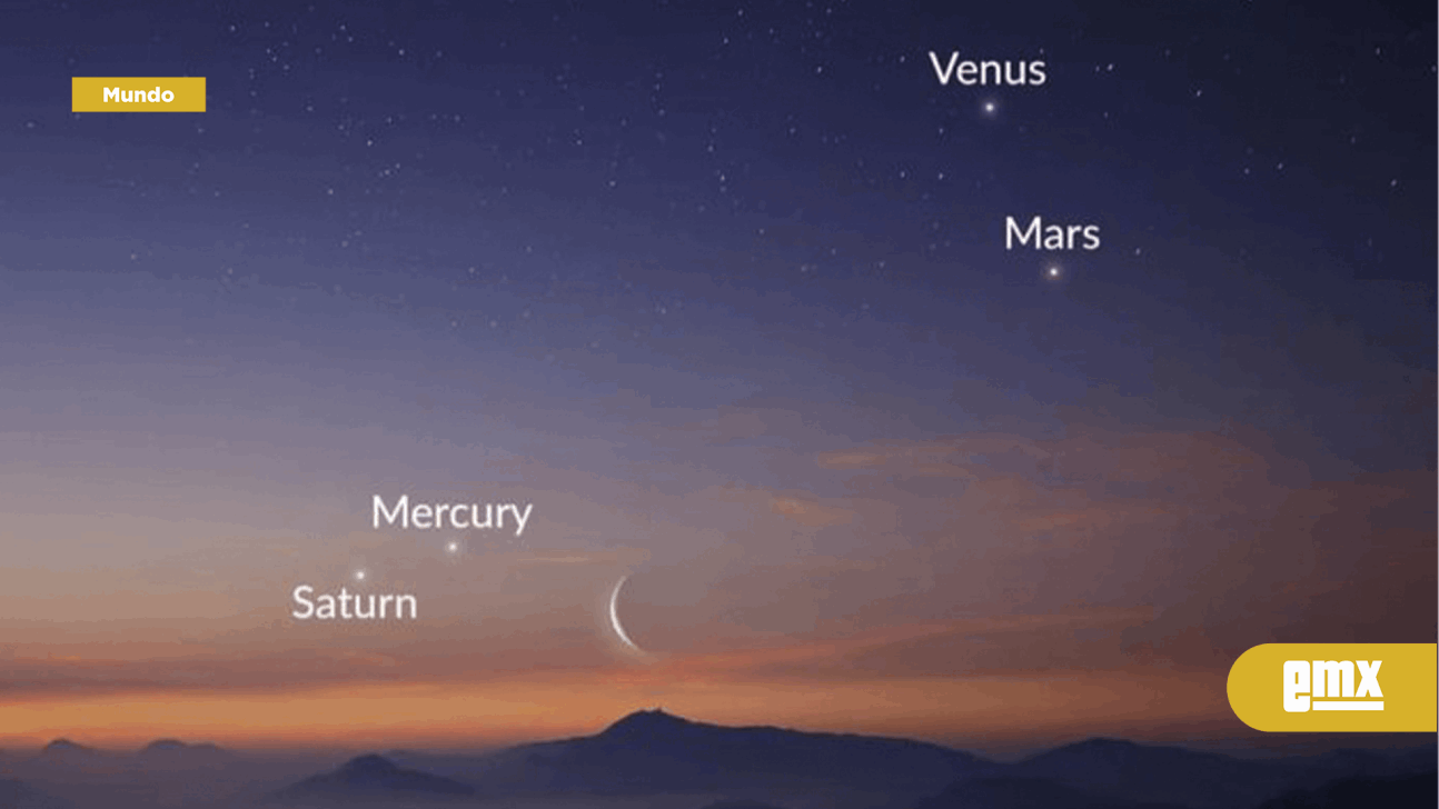 EMX-Cuatro planetas y la Luna se suman en una gran conjunción planetaria