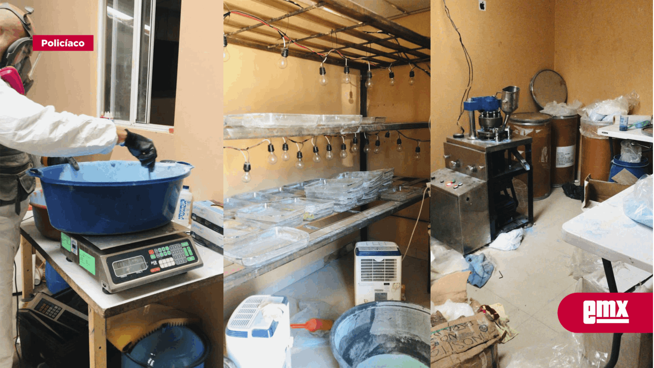 EMX-Desmantelan dos laboratorios donde procesaban fentanilo en Tijuana