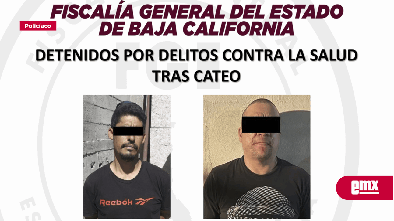 EMX-Aseguran a dos narcos en Tijuana