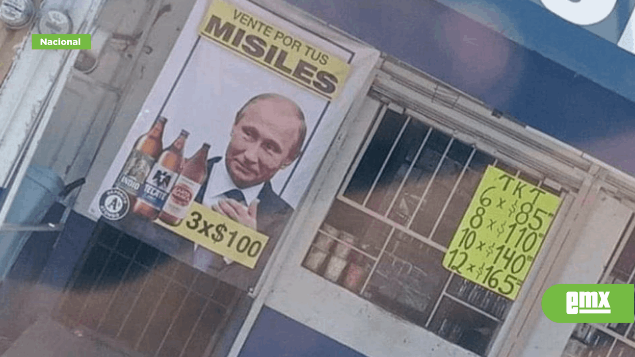 EMX-Depósito de Apodaca hace publicidad con imagen de Putin