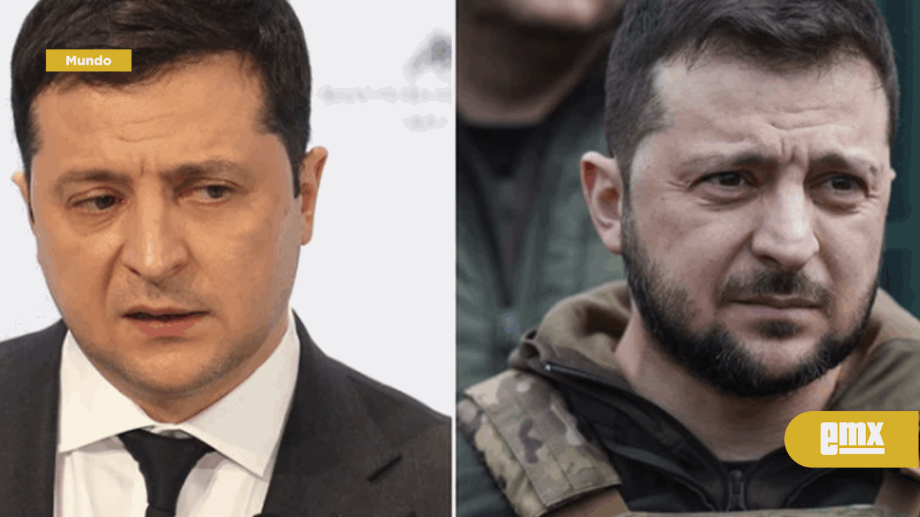 EMX-El impactante antes y después de Volodimir Zelensky a 40 días de la invasión rusa