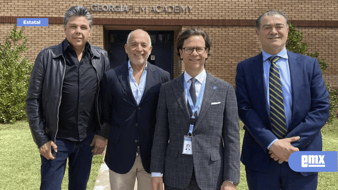 EMX-Visita secretario Kurt Honold centros de producción cinematográfica en georgia, EU 