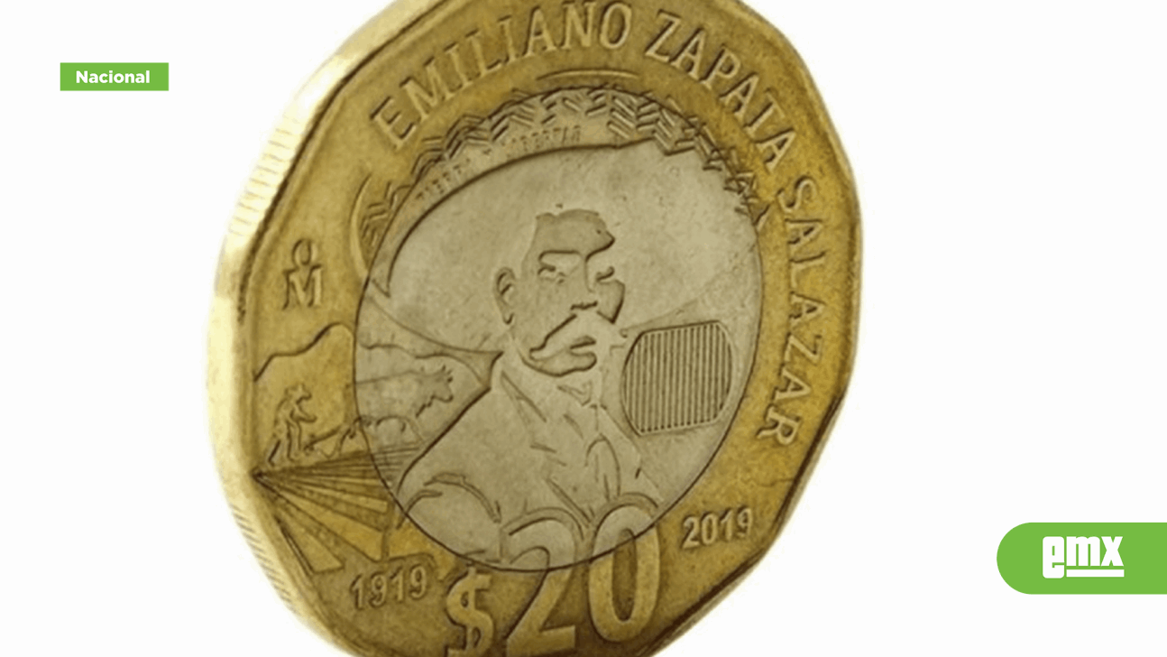 EMX-Moneda de 20 pesos que trae a Emiliano Zapata la venden hasta en 95 mil
