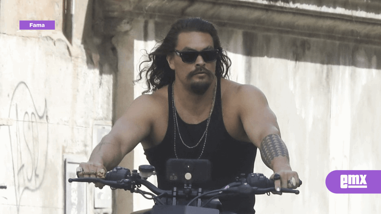 EMX-Jason Momoa nivel Rápido y Furioso en su Harley Davidson