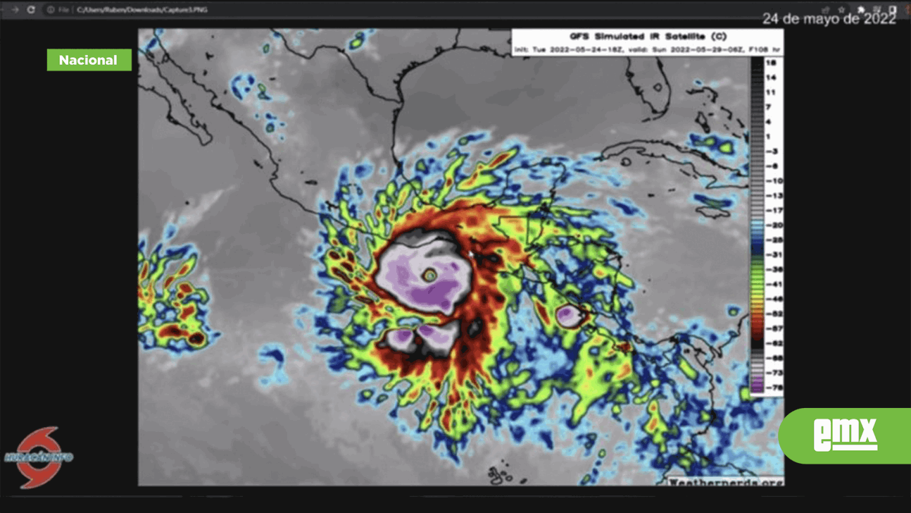 EMX-Alerta en Oaxaca por posible formación de huracán
