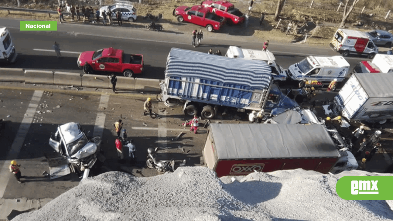 EMX-Tráiler sin frenos provocó una carambola en la autopista León-Aguascalientes; hay al menos 4 muertos