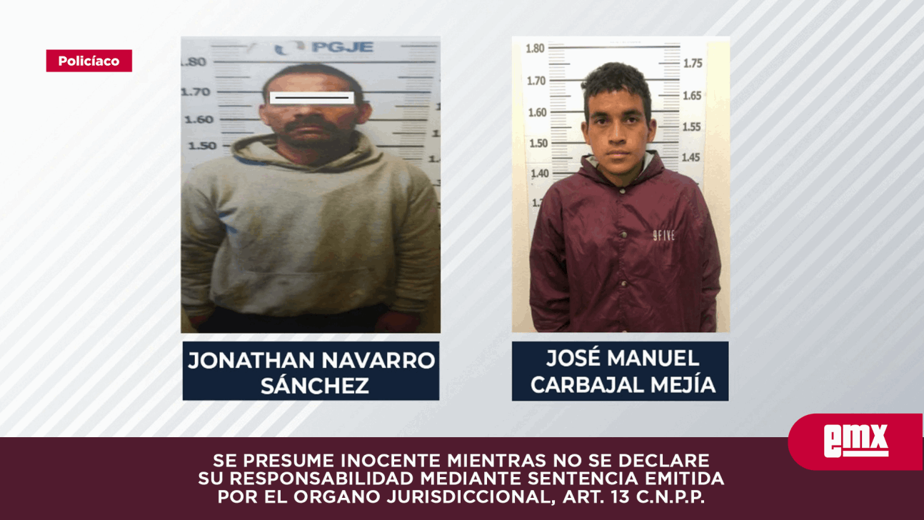 EMX-Obtiene FGE dos sentencias por delitos de portación de arma y robo