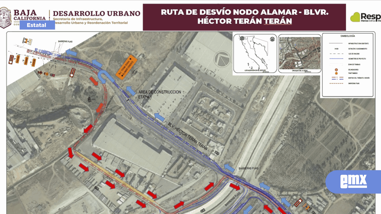 EMX-Inicia Gobierno del Estado trabajos de desvío para la construcción del puente Alamar y Héctor Terán Terán 