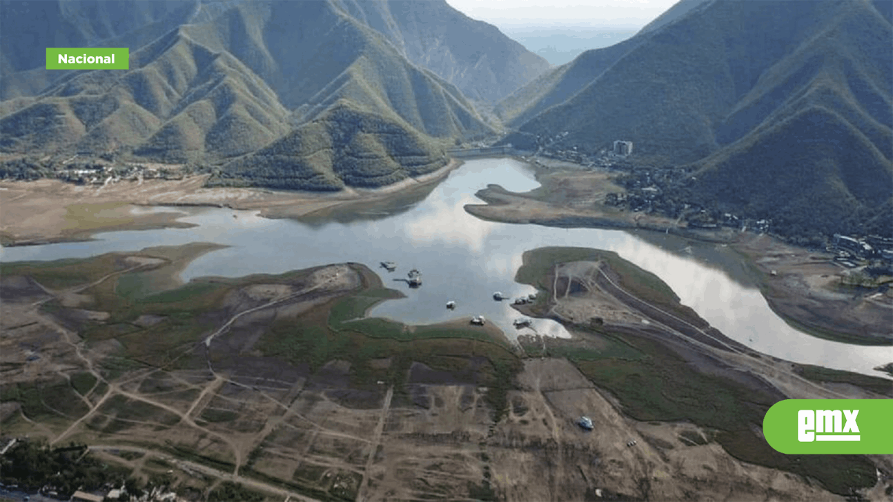 EMX-Figura de ave fénix se forma en presa La Boca, en Monterrey