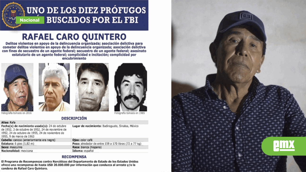 EMX-La Secretaría de Marina detuvo al narcotraficante Rafael Caro Quintero