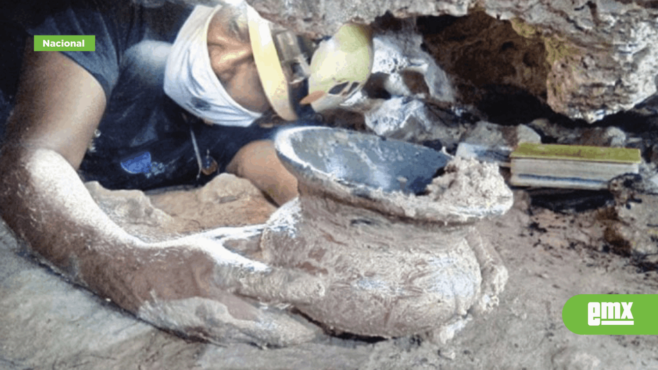 EMX-Hallan vasija maya en cueva de Playa del Carmen, ¡tiene casi 2 mil años!
