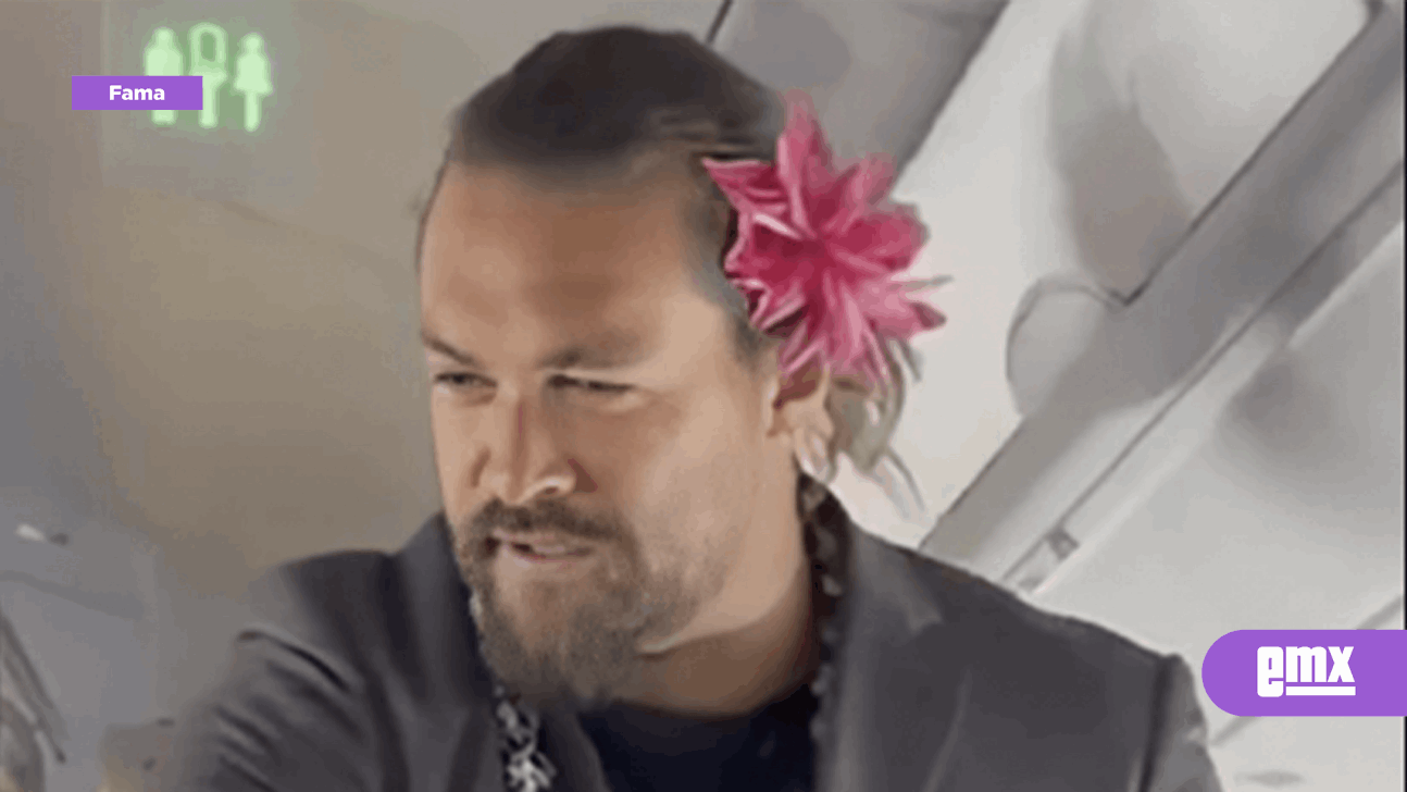EMX-Jason Momoa usa una flor en la cabeza ¡y ya lo están casando con Eiza González!