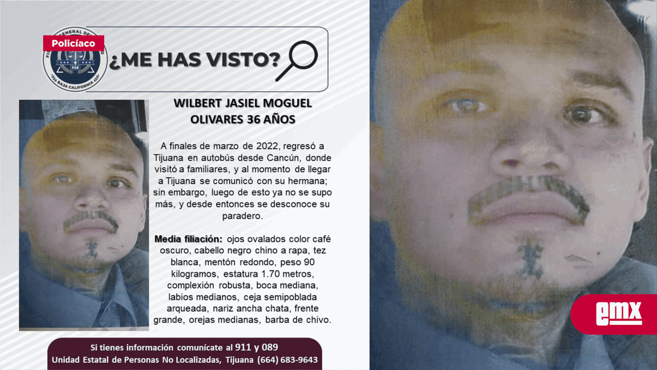 EMX-Pesquisa de hombre de 36 años, Wilbert Jasiel Moguel Olivares 