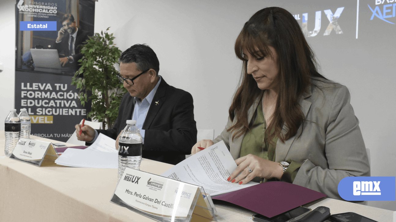 EMX-Universidad Xochicalco y Cluster Aeroespacial de Baja California firman convenio de colaboración