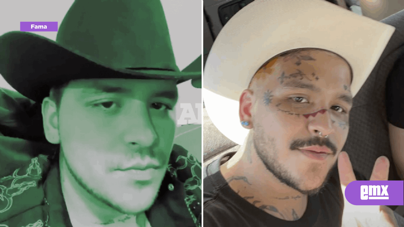 EMX-Christian Nodal reaparece sin tatuajes en la cara