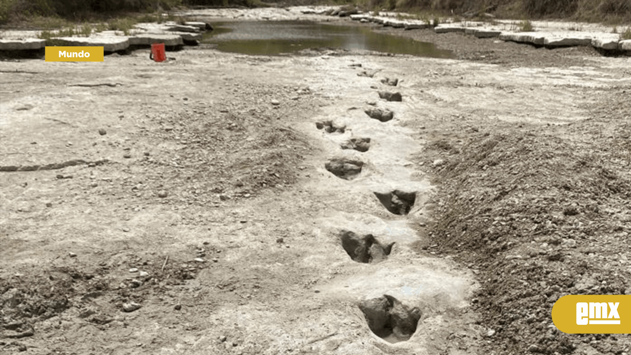 EMX-Huellas de dinosaurio fueron descubiertas en río de Texas tras sequía