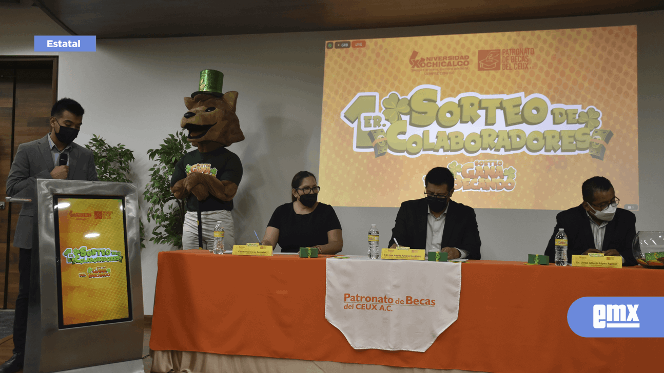 EMX-Celebra Xochicalco primer sorteo de colaboradores 