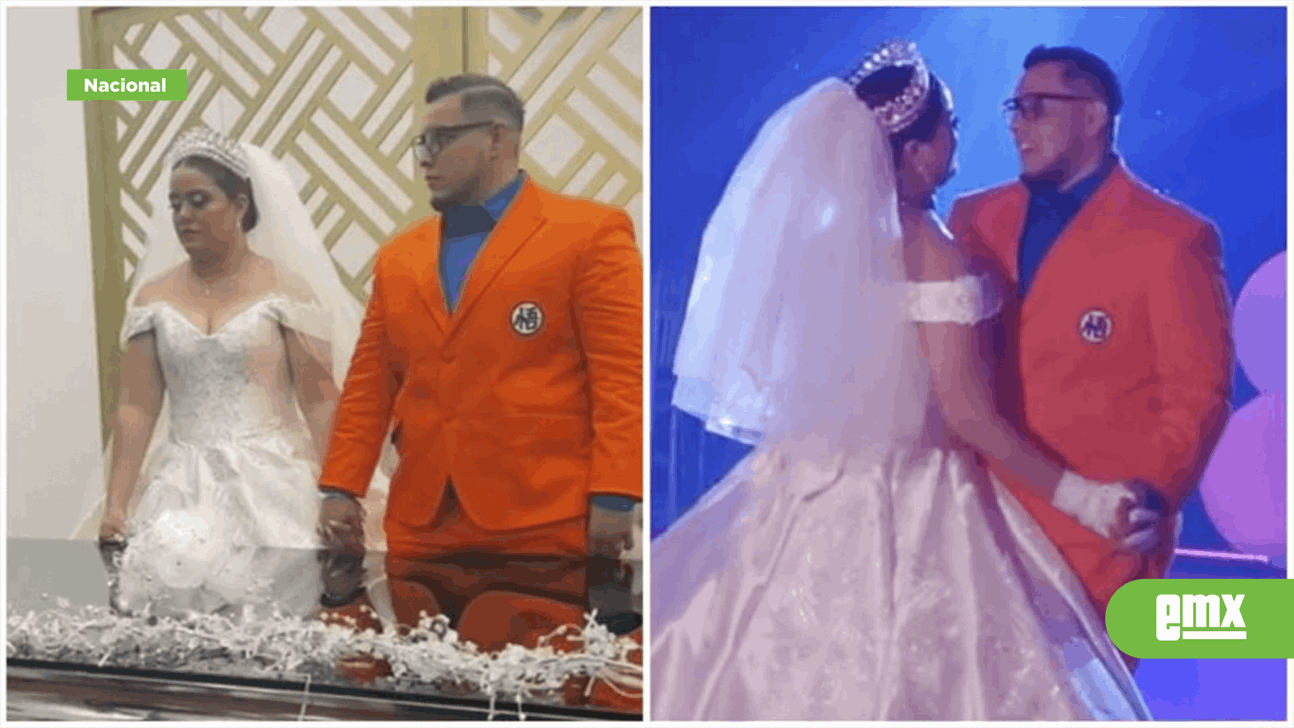 EMX-Novio va a su boda con traje de Goku