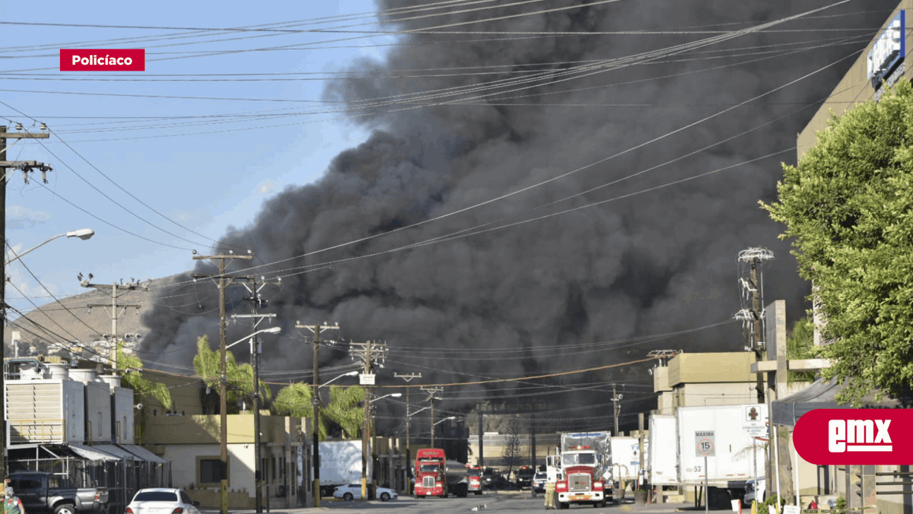 EMX-Se incendió fábrica en Parque Industrial Los Pinos 
