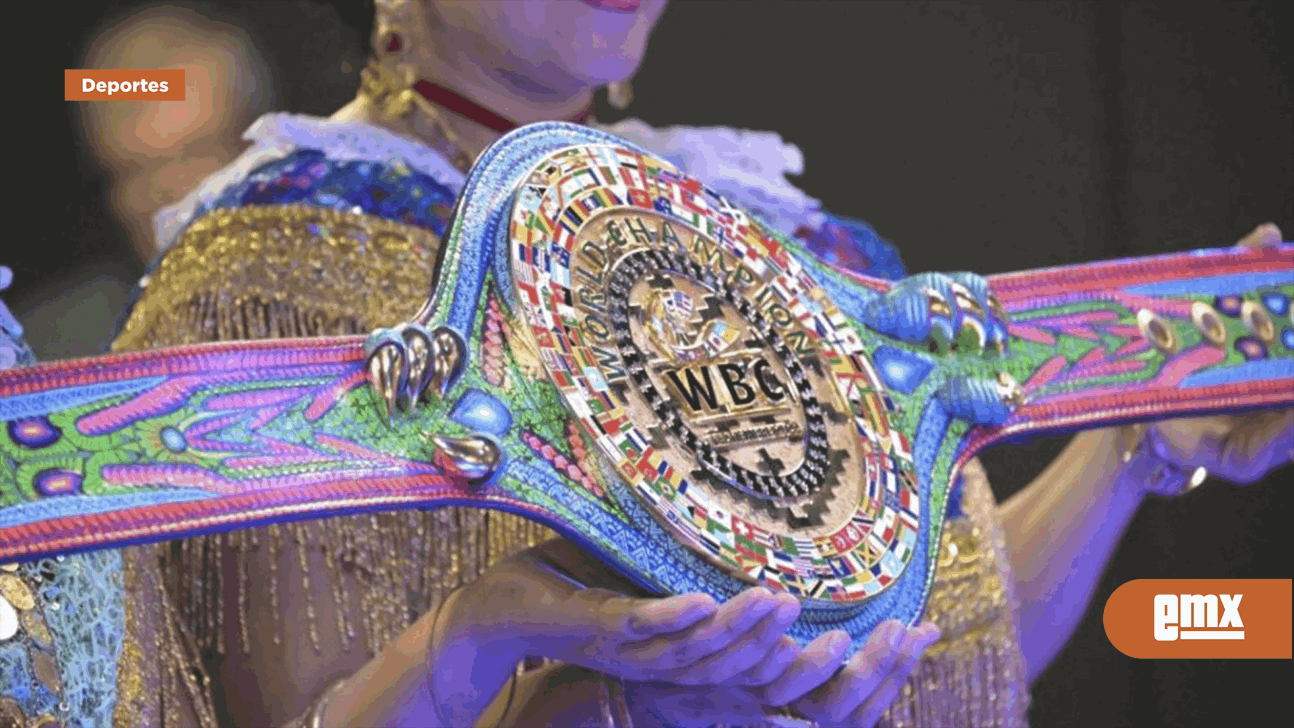 EMX-Presentan cinturón conmemorativo para pelea “Canelo”