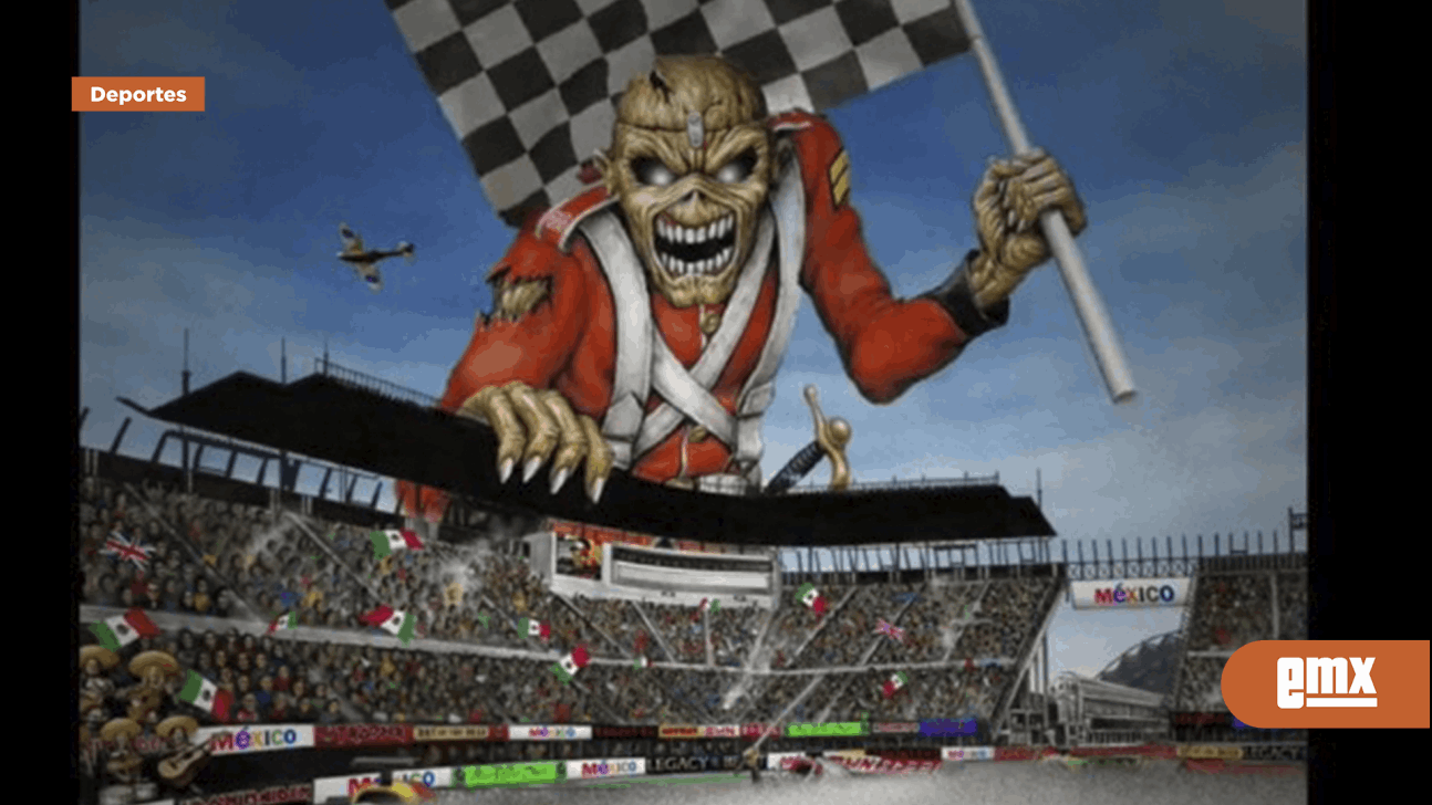EMX-Sergio 'Checo' Pérez aparece en una playera de Iron Maiden